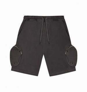 Men's Trapstar Construct Hyperdrive Shorts Sets Black | USA-021569