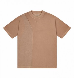 Men's Trapstar Constructed Hyperdrive T Shirts Coffee | USA-843620