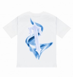 Men's Trapstar Decoded T Shirts White | USA-536472