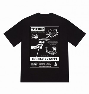 Men's Trapstar Don’t Jam T Shirts Black | USA-127930