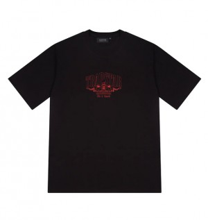 Men's Trapstar Fine Dining 2.1 T Shirts Black | USA-348179