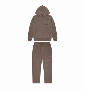 Men's Trapstar Hyperdrive Rivet Tracksuits Coffee | USA-948572