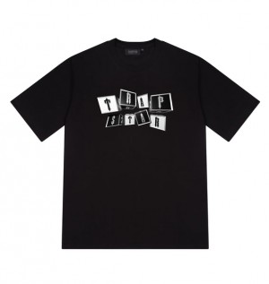 Men's Trapstar Irongate Blocks T Shirts Black | USA-518034