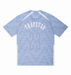 Men's Trapstar Irongate T Shirts Blue | USA-460381