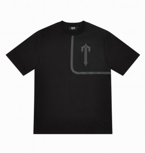 Men's Trapstar Irongate T Tech Zip T-Shirt Sets Black | USA-849132