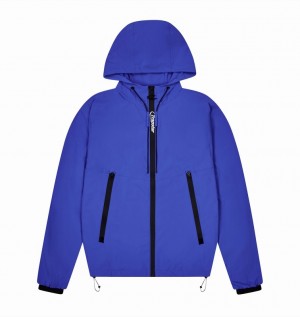 Men's Trapstar *PRE ORDER* Hyperdrive Embossed Windbreaker Sets Blue | USA-327589