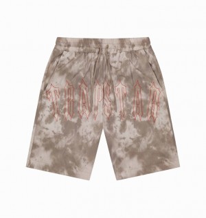 Men's Trapstar Pigment Irongate Shorts Sets Coffee | USA-940638