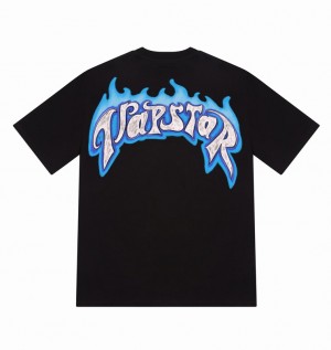 Men's Trapstar Trail Blaze T Shirts Black | USA-054329