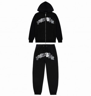 Men's Trapstar Wildcard Chenille Tracksuits Black | USA-761308