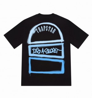 Men's Trapstar Writers Art of War T Shirts Black | USA-132098