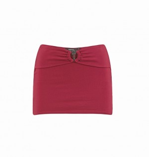 Women's Trapstar Irongate T Belt Mini Skirts Red | USA-680213