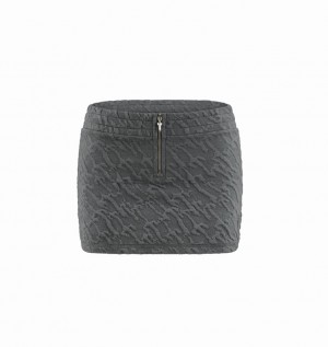 Women's Trapstar Jacquard Mini Skirts Grey | USA-156843