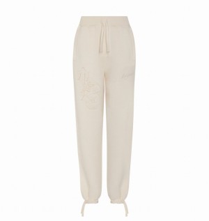 Women's Trapstar TS-Star Joggers White | USA-571693