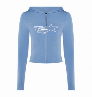 Women's Trapstar TS-Star Sweaters Blue | USA-560927