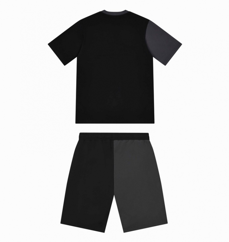 Men's Trapstar Arch Shooters Shorts Sets Black | USA-086417