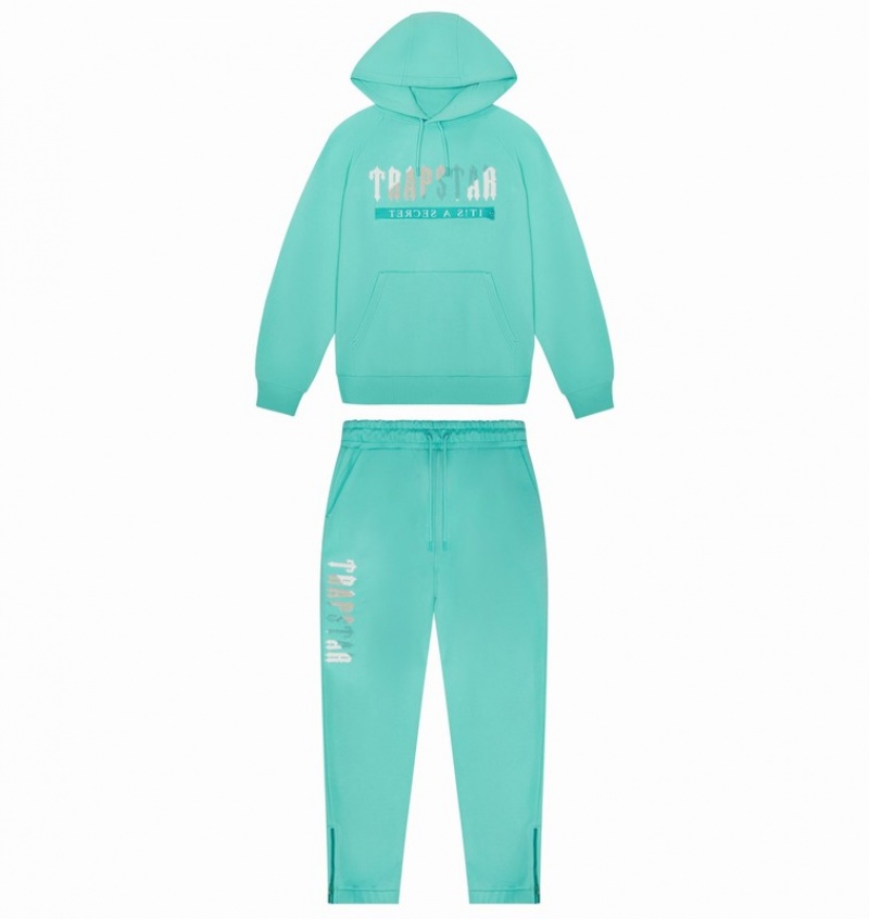 Men's Trapstar Chenille Decoded 2.0 Tracksuits Turquoise | USA-127860