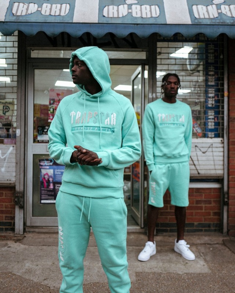 Men's Trapstar Chenille Decoded 2.0 Tracksuits Turquoise | USA-127860