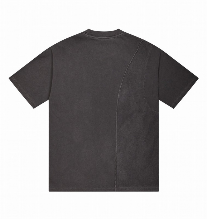 Men's Trapstar Constructed Hyperdrive T Shirts Black | USA-231867