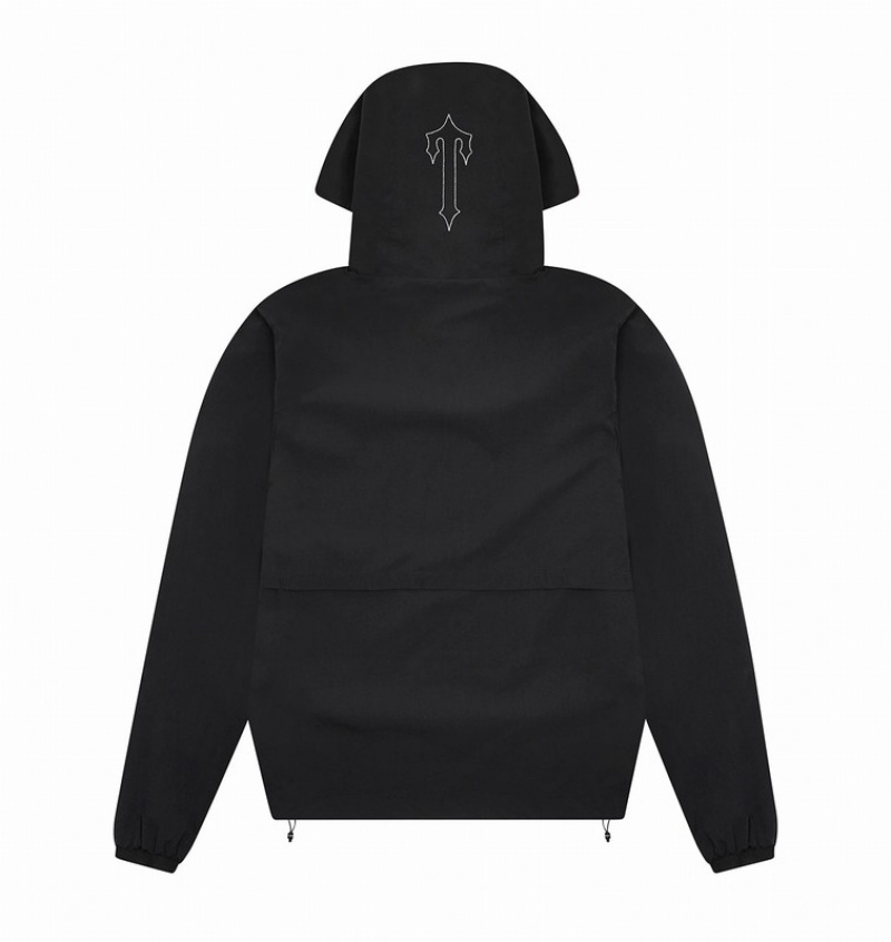 Men's Trapstar Decoded Jackets Black / White | USA-713038