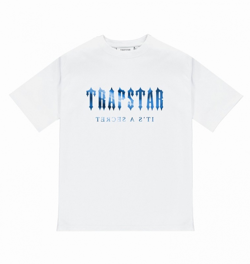 Men's Trapstar Decoded T Shirts White | USA-536472