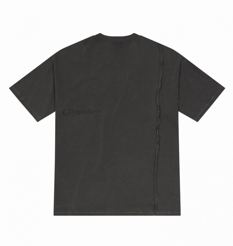 Men's Trapstar Deconstructed Hyperdrive Oversized T Shirts Wash | USA-603871