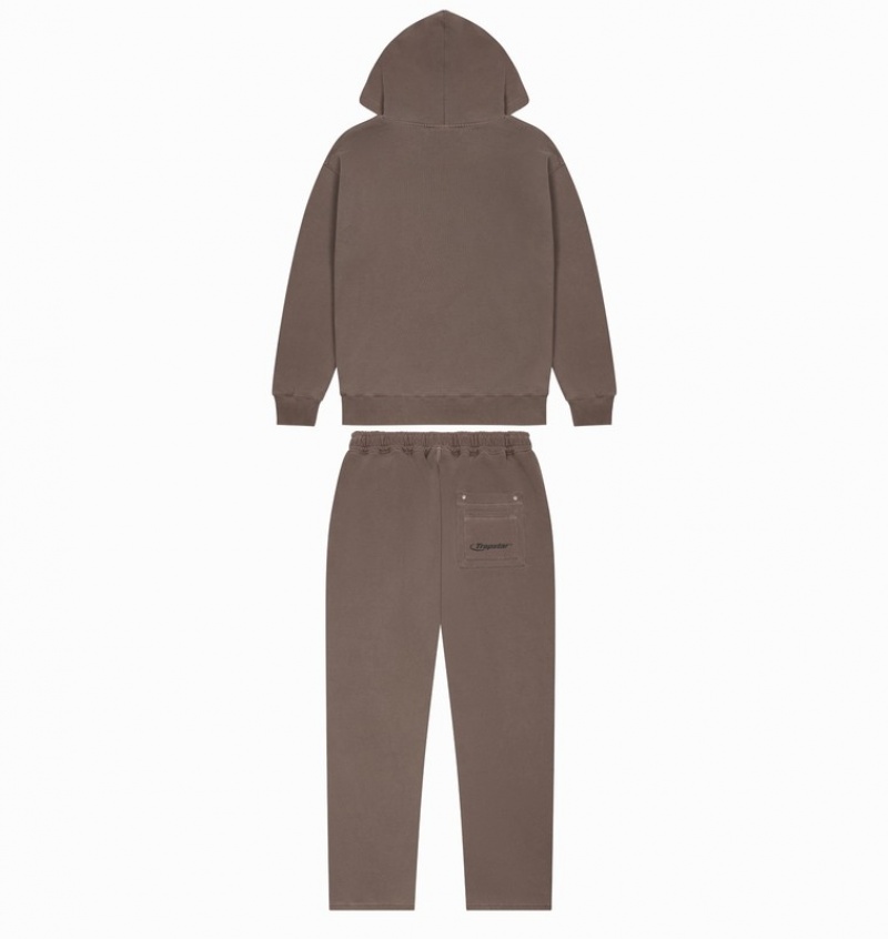 Men's Trapstar Hyperdrive Rivet Tracksuits Coffee | USA-948572