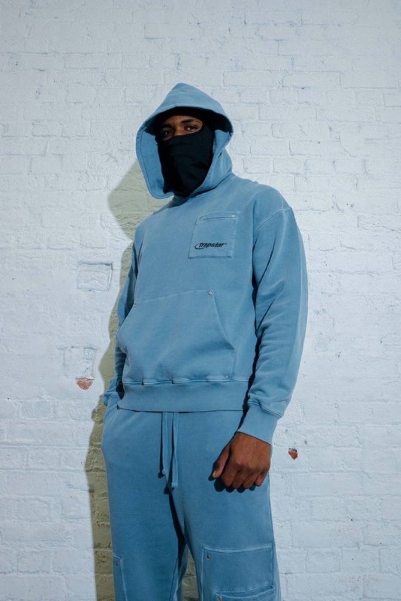 Men's Trapstar Hyperdrive Rivet Tracksuits Blue | USA-297801