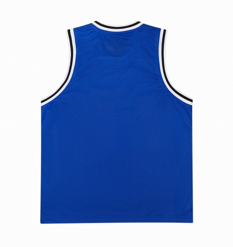 Men's Trapstar Irongate Arch Basketball Vest Sets Blue | USA-418729