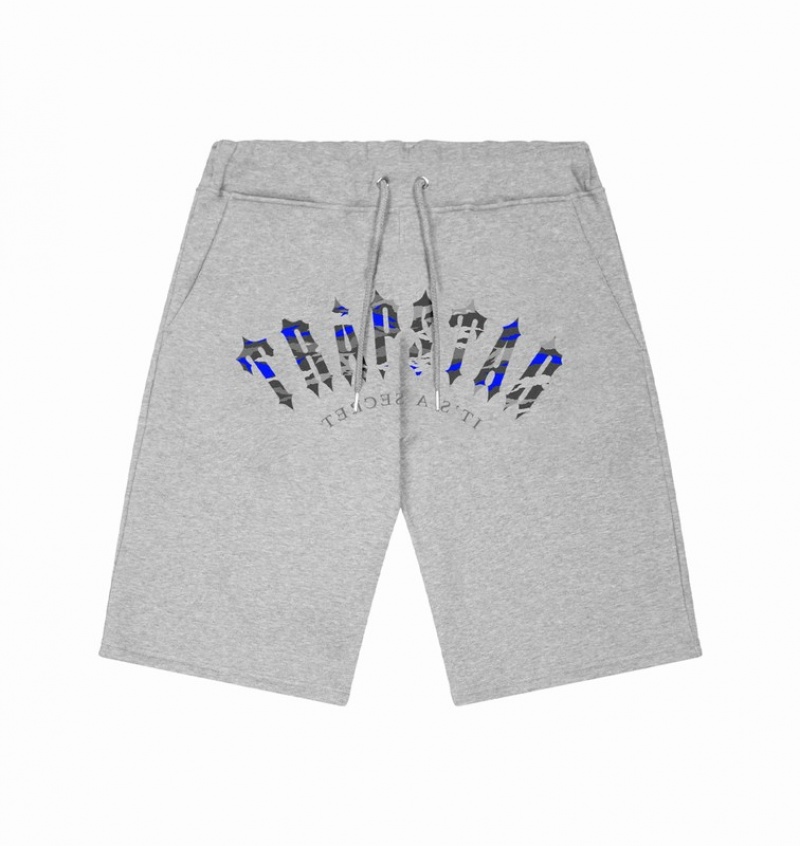 Men\'s Trapstar Irongate Arch It\'s A Secret Shorts Sets Grey | USA-609152