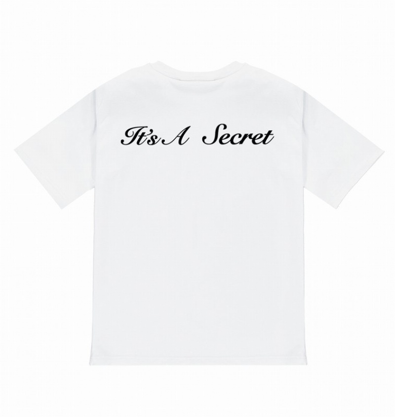 Men's Trapstar Irongate It's A Secret T Shirts White | USA-123594