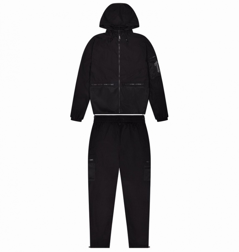 Men's Trapstar Irongate Mesh Tracksuits Black | USA-869075