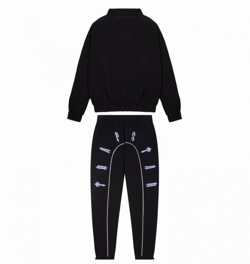 Men's Trapstar Irongate Shell 2.0 Tracksuits Black / Blue | USA-357269