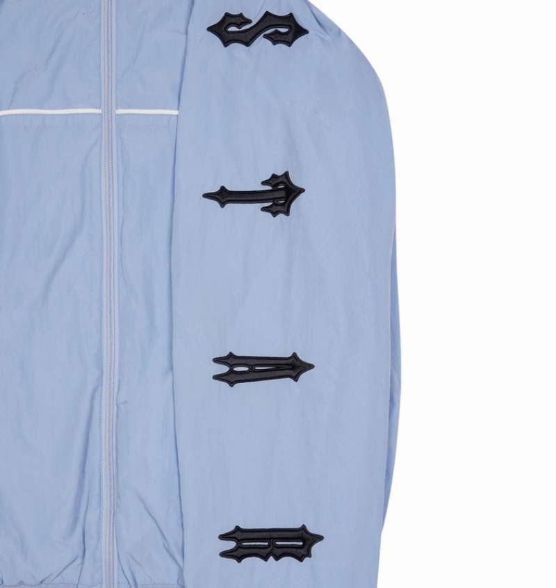 Men's Trapstar Irongate Shell Track Top 2.0 Hoodie Blue / Black | USA-751426