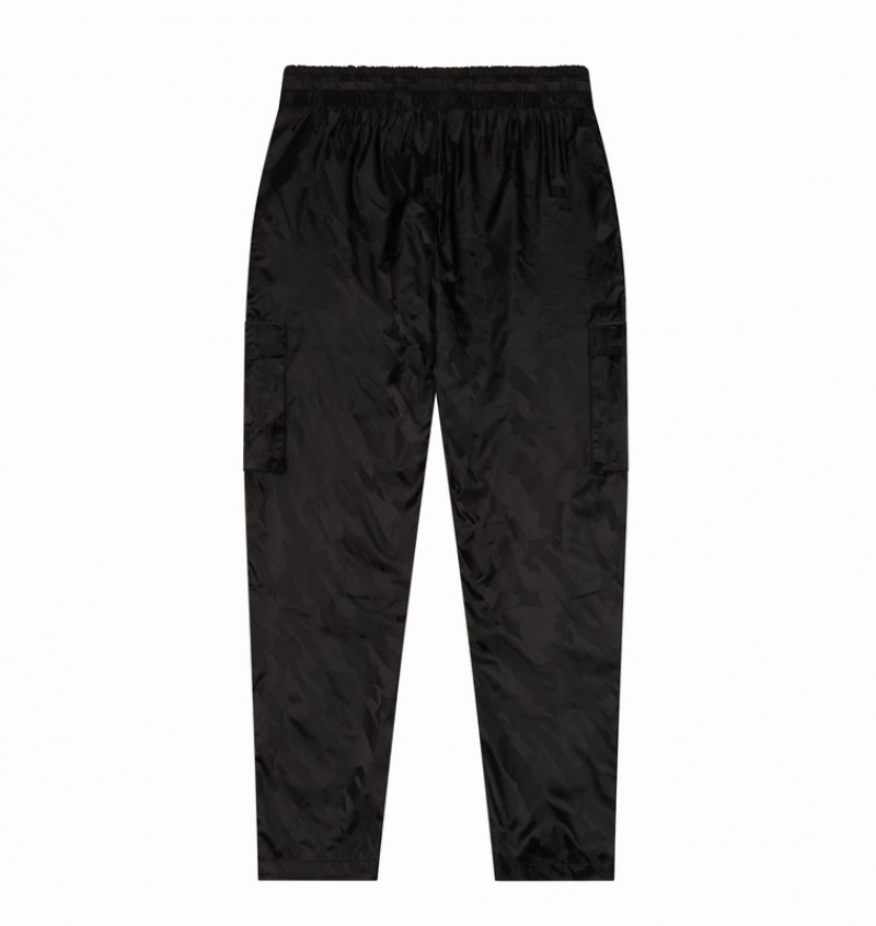 Men's Trapstar Irongate T Jacquard Cargos Pants Black | USA-452083