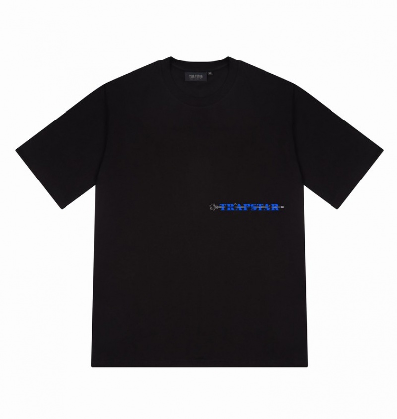 Men's Trapstar Last Stand T Shirts Black | USA-506784