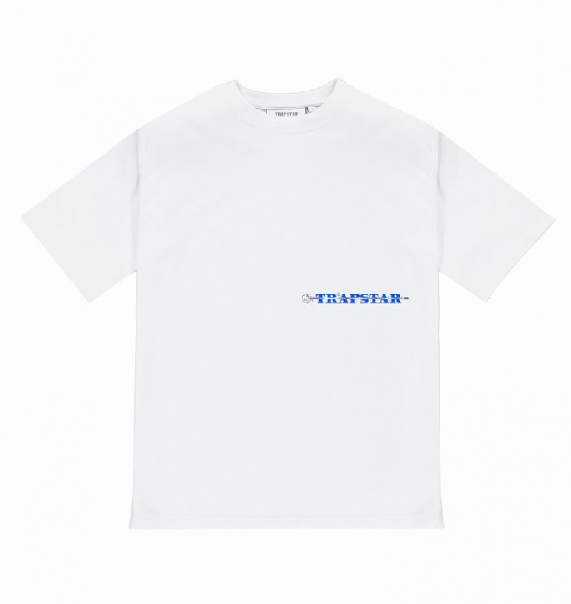 Men's Trapstar Last Stand T Shirts White | USA-294586