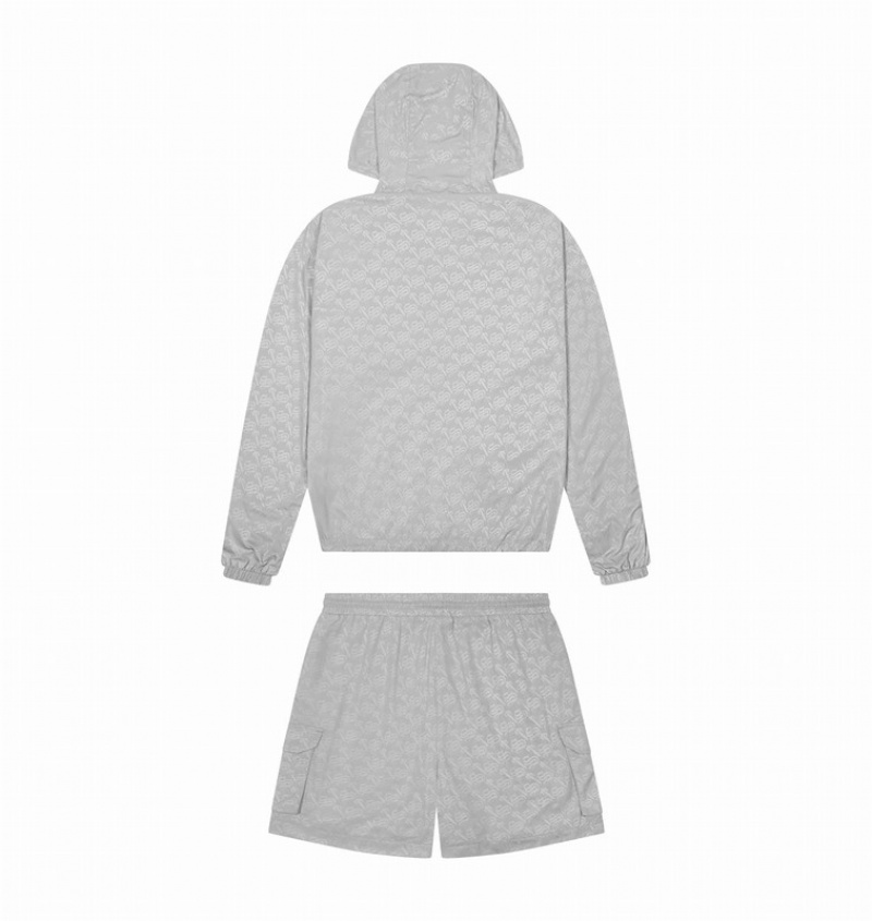 Men's Trapstar Monogram Windbreaker Sets Grey | USA-517820