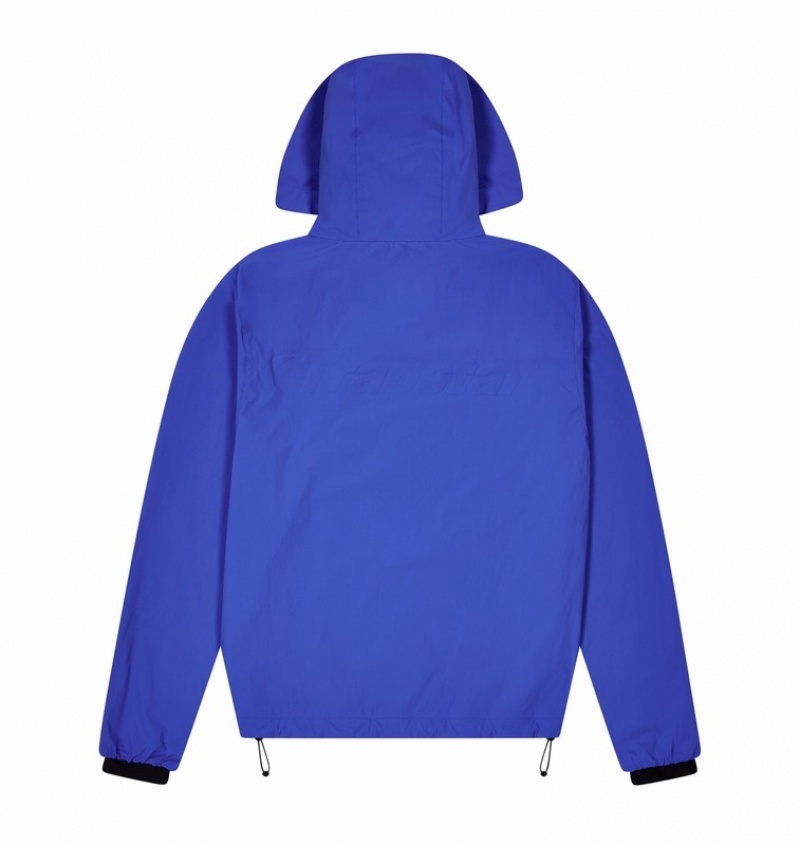 Men's Trapstar *PRE ORDER* Hyperdrive Embossed Windbreaker Sets Blue | USA-327589