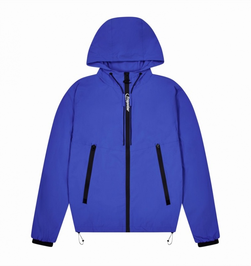 Men\'s Trapstar *PRE ORDER* Hyperdrive Embossed Windbreaker Sets Blue | USA-327589