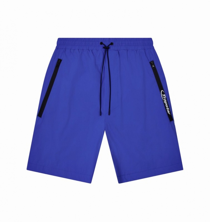 Men\'s Trapstar *PRE ORDER* Hyperdrive Tech Shorts Sets Blue | USA-864012