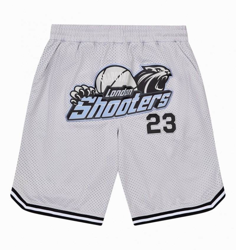 Men\'s Trapstar *PRE ORDER* Shooters SS23 Basketball Shorts Sets Grey / Blue | USA-968730