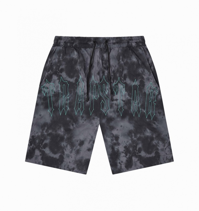 Men\'s Trapstar Pigment Irongate Shorts Sets Black | USA-970648