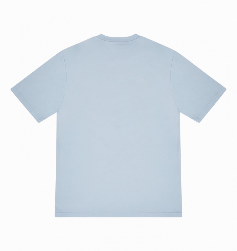 Men's Trapstar Reverse Arch T Shirts Blue | USA-891325