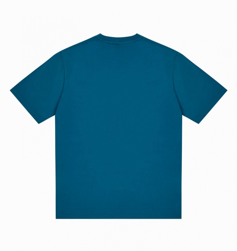 Men's Trapstar Reverse Arch T Shirts Blue | USA-549673