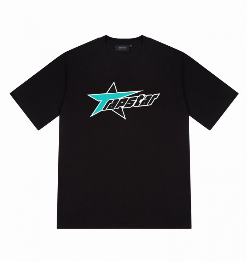 Men's Trapstar Rockstar T Shirts Black | USA-653490