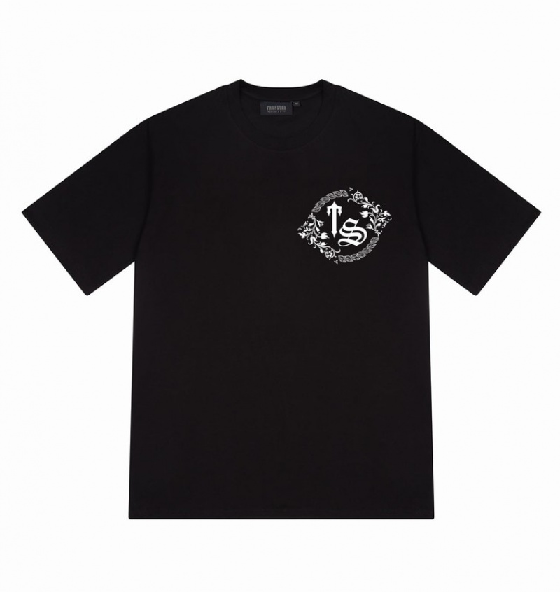 Men's Trapstar SS23 Artistry T Shirts Black | USA-475903