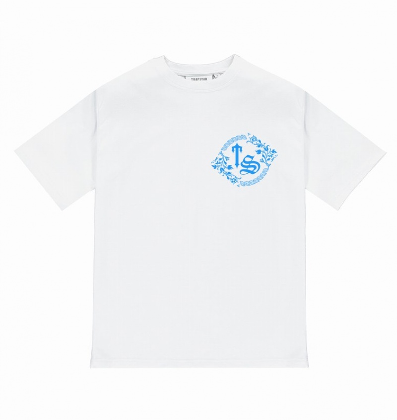 Men's Trapstar SS23 Artistry T Shirts White | USA-945132