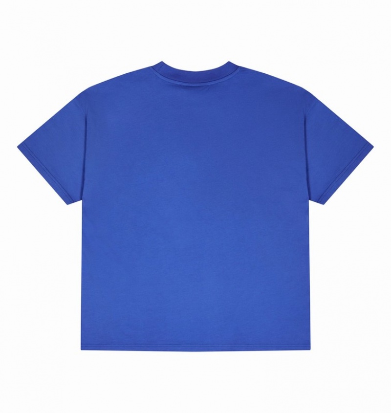 Men's Trapstar Shooters Claw 2.0 T Shirts Blue | USA-381972