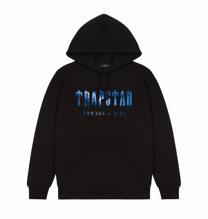 Men's Trapstar Trapstar Decoded Hoodie Black | USA-147568