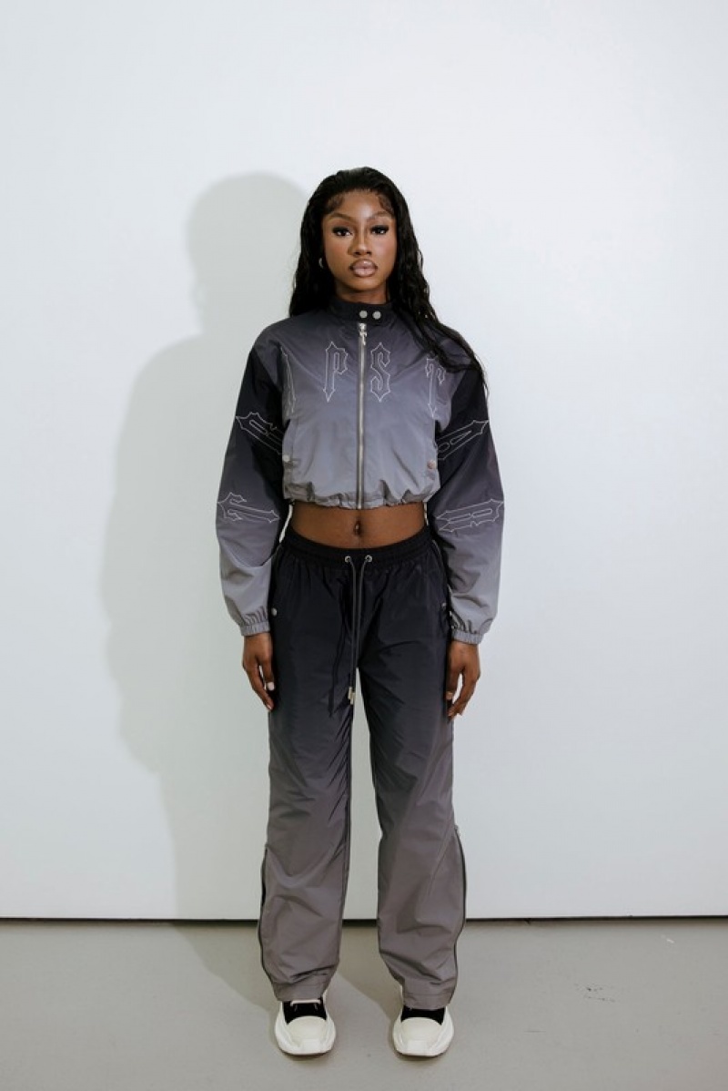 Women's Trapstar Arch Windbreaker Black | USA-740328